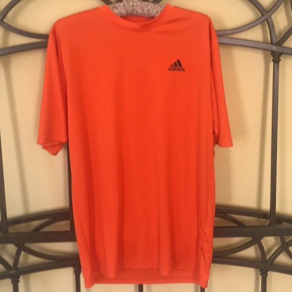 adidas Other - Men’s Adidas Orange Athletic Short Sleeve Shirt M
